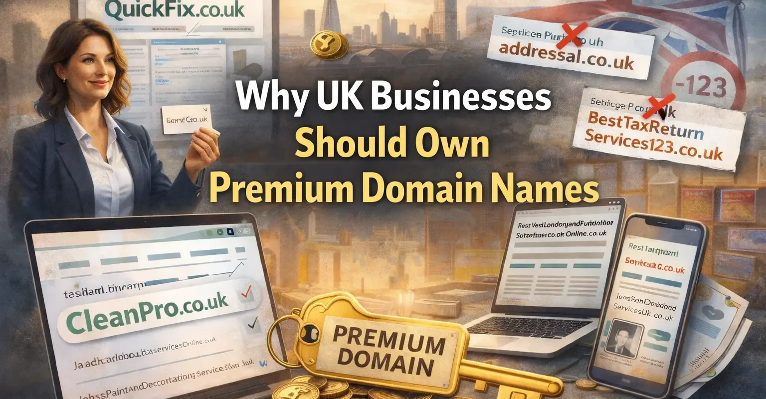 own a premium domain name